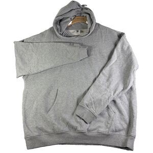 Bear Bottom Hoodie Mens XL Gray Pullover Activewear Comfort Gym Training Stretch
